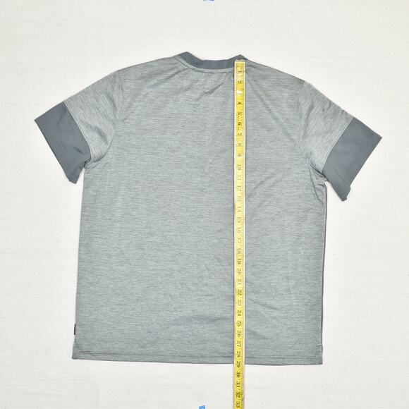 Nike Dri Fit T Shirt Men Crew Neck Short Sleeve Polyester Gray Size XL - Picture 5 of 8